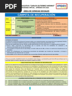 Carpeta de Recuperación: Área de Ciencias Sociales