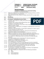 Appendix 2. Operational Ratings Section 2.1 Instrument Rating