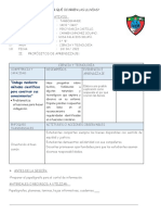 I. Datos Informativos: "Indaga Mediante Métodos Científicos para Construir Sus Conocimientos"