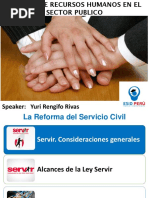 Diapositiva N 01 La Reforma Del Servicio Civil Dr. Yuri Rengifo Rivas.