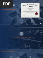 FP&a Monthly Cash Flow Forecast Model Course Presentation