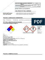 3.3 Hoja de Seguridad Limpiador Multiusos