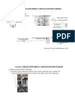 Practica 1 DESTILACIÓN SIMPLE Y DESTILACIÓN FRACCIONADA