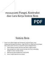 Memahami Fungsi, Kontruksi Dan Cara Kerja Sistem Rem