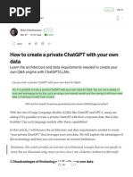 How To Create A Private ChatGPT With Your Own Data