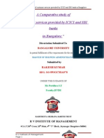 A Comparative Study of Customer Services Provided by ICICI and SBI Banks in Bangalore