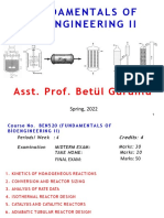 Fundamentals of Bioengineering Ii: Asst. Prof. Betül Gürünlü