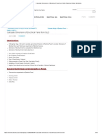 Calculate Dimension of Electrical Panel From SLD