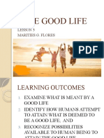 The Good Life: Lesson 3 Marities G. Flores