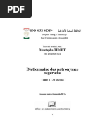 DictionnaireII Mustapha TIDJET Tome 2