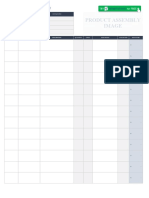 Product Assembly Image: Bill of Materials Template