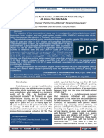 Health Behaviors, Tooth Number, and Oral Health-Related Quality of Life Among Thai Older Adults