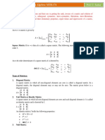 Matrix Algebra: MTH-174: Syllabus