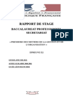 Rapport de Stage