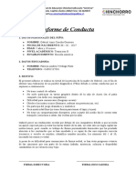 Informe de Conducta 