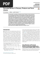 Perinatal Stroke in Fetuses, Preterm and Term Infants: R. Srivastava, J. Mailo, and M. Dunbar