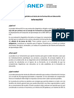 Informa2023: Evaluación Diagnóstica Al Inicio de La Formación en Educación