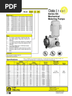 Data Sheet: Series SG Mechanical Metering Pumps