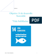 Objetivo 14 de Desarrollo Sostenible "Vida Submarina ": Cristian Cordero Megan Quiroz Sustentabilidad Y Medio Ambiente