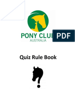 PCA Quiz Rules 2020