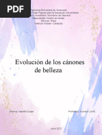 Evolución de Los Cánones de Belleza Investigación