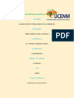 Universidad Cristiana Evangélica Nuevo Milenio: Liquidación de Operaciones de Las Empresas