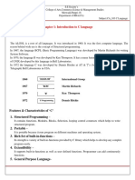 CA-103-C-Language Notes