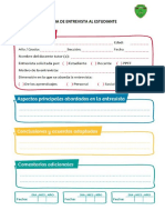 Ficha de Entrevista Al Estudiante