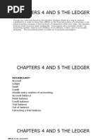 Chapters 4 and 5 The Ledger