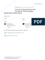 Cost and Benefits of Integration in The European Union and in The Economic Monetary Union (Emu)