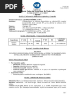 Hoja de Datos de Seguridad de Materiales: - MSDS