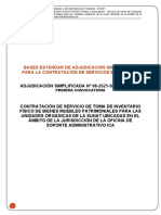 Bases Estándar de Adjudicación Simplificada para La Contratación de Servicios en General