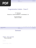 Programmation Lin Eaire - Cours 3: F. Clautiaux Francois - Clautiaux@