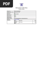 Maharashtra Traffic Police: Challan Details