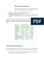 Metodos Anticonceptivos y Contaminacion Ambiental Resumen