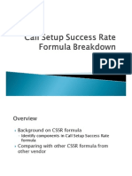 Call Setup Success Rate Formula Breakdown