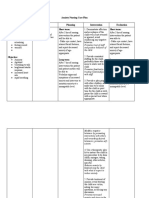 Anxiety Nursing Care Plan 1. Separation Anxiety Disorder Assessment Diagnosis Planning Intervention Evaluation Subjective: Short Term: Short Term