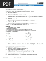 Fonction Rationnelles