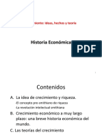 Historia Económica: Crecimiento: Ideas, Hechos y Teoría