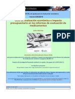 Guía de Evaluación Económica e Impacto Presupuestario en Los Informes de Evaluación de Medicamentos