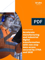 Accelerate Manufacturing and Industrial Digital Transformation With Non-Stop Data Access Secured by ZTNA and SASE