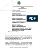 Informe CITE: DGR/INF/364/2022: Gobierno Autónomo Municipal de El Alto