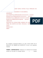 Minuta de Donacion Con Reserva de Usufructo-2021