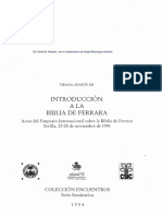 Introduccion ALA Biblia de Ferrara: Coleccion Encuentros 1994