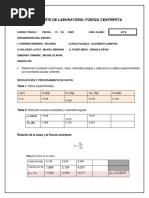 Reporte de Laboratorio: Fuerza Centrípeta