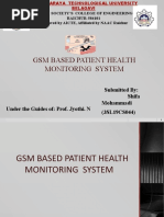 GSM Based Patient Health Monitoring System