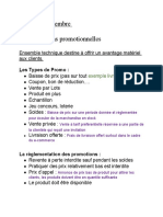 Adoc 13 Septembre Les Operations Promotionnelles: Les Types de Promo