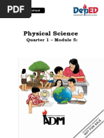 Physical Science Q1 Module 5