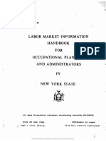 Labor Market Information Handbook FOR Oc Cupational Planners and Administrators IN