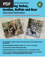 2012 Spring Turkey, Javelina, Buffalo and Bear: Hunt Draw Information